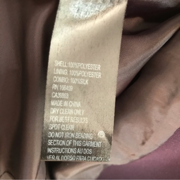 Tahari Luxe Purple Embellished Blazer, Size 10, Women's - Picture 8 of 11